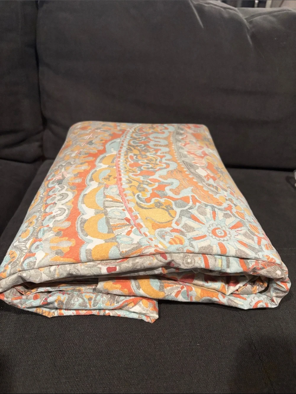 Pottery Barn Paloma Paisley Duvet Cover California King Discontinued